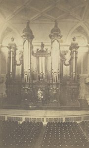 Stor orgel, i Music Hall, Boston, Mass, ca 1900-talet. av Bierstadt Brothers