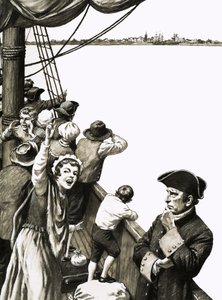 David Thomson delade inte den allmänna upphetsningen när fartyget närmade sig Nova Scotia av Bill Lacey