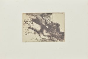 [Jupiter och Antiope: den större plattan] av Bisson Frères