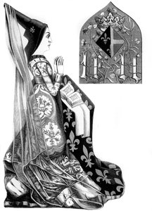 Charlotte av Savojen 1441-1483, drottninggemål till Ludvig XI av Frankrike, 1400-talet 1849.