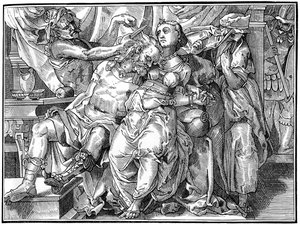 Simson och Delila, 1574 1849. av Bisson and Cottard