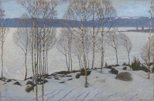 Vårens närmande, 1903 av Bjorn Ahlgrenson