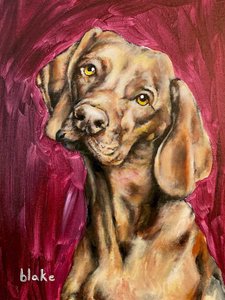 Dogs Rule, c.2021 (akryl på canvasbräda)