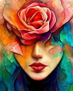 Kiss From A Rose, c.2022 (Digital Art) av Blake Munch