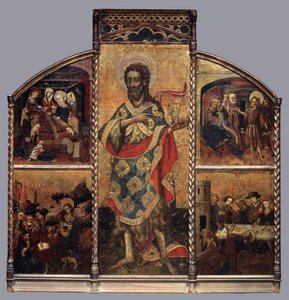 Johannes döparens altartavla, ca 1440 (tempera på panel)
