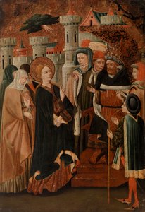 Den heliga Katarina av Siena före påven Gregorius XI