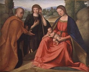 Tillbedjan av herdarna av Boccaccio Boccaccino