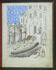 Lägg till 24189, f.7r, Upptäckten av Hermes Trismegistus grav, från 