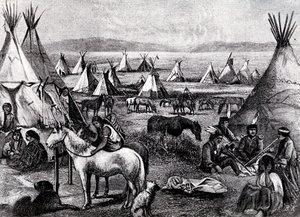 Navajo indiskt läger