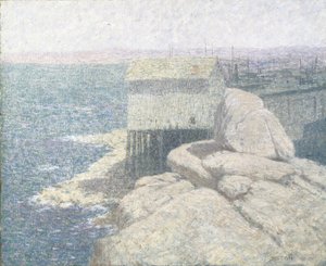 Chinese Fishing Village, Monterey Bay, Kalifornien (olja på duk)