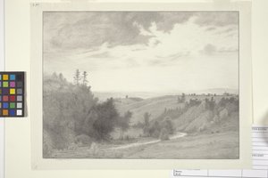 Nära Burdette (bläck på papper) av Bolton Coit Brown
