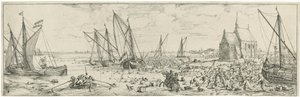 Misslyckad attack på Kallo fästning, 1638 av Bonaventura Peeters (I)