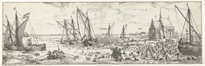 Misslyckad attack på Fort Kallo, 1638 av Bonaventura Peeters (I)