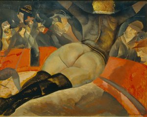 På cirkusen, ca. 1908 av Boris Dmitrievich Grigoriev
