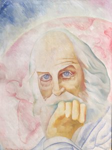 Porträtt av Walt Whitman (1819-92) 1918