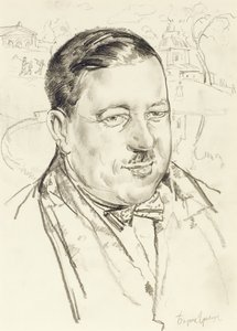 Porträtt av konstnären Ilya Mashkov av Boris Dmitrievich Grigoriev