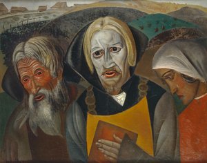 Vasily Kachalov som tsar Fjodor Ioannovich, 1923 av Boris Dmitrievich Grigoriev