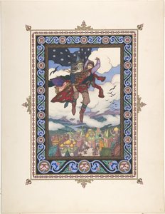 Illustration till sagan Marya Morevna, ca. 1925