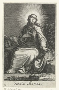 Saint Marina of Alexandria som eremitinna Sancta Marina (titel på objekt) Eremitinnor (serietitel) Sacra Eremus Ascetriarum (serietitel)