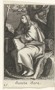 Heliga Sarah av Libyen Sancta Sara (titel på objekt) Eremitinnor (serietitel) Sacra Eremus Ascetriarum (serietitel)