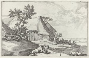 Landskap med gård av Boëtius Adamsz. Bolswert
