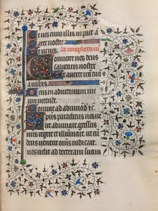 Tidsbok Användning av Paris: Dekorerad initial, ca. 1420. av Boucicaut Master