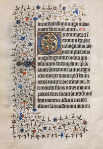 Tidsbok Användning av Paris: Dekorerad initial, ca. 1420.