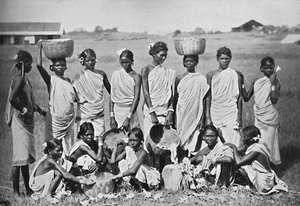En grupp Kol-flickor, 1902