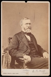 Porträtt av Ebenezer Rockwood Hoar 1816-1895, före 1895. av Brady
