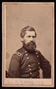 Porträtt av general Oliver Otis Howard 1830-1909, mellan 1862 och 1869.
