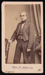 Porträtt av Hannibal Hamlin 1809-1891, 1857. av Brady