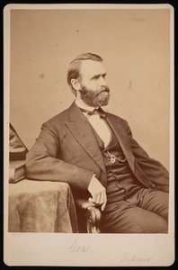 Porträtt av Jacob Dolson Cox 1828-1900, före 1900.