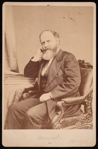 Porträtt av John Angel James Creswell 1828-1891, före 1891. av Brady