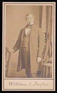 Porträtt av William Lewis Dayton 1807-1864, före 1864. av Brady