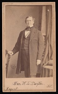 Porträtt av William Lewis Dayton 1807-1864, före 1864.