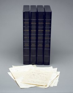 Bram Stokers original maskinskrivna manuskript av 