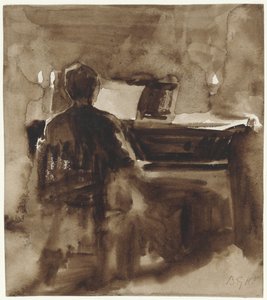 Pianospelare vid levande ljus