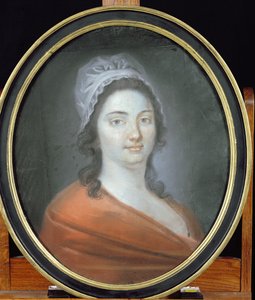 Charlotte Corday (1768-93) 1793 (pastell på papper) av Brars