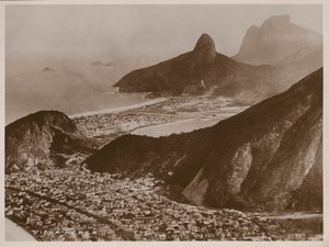 Flygbild över Rio de Janeiro (svartvitt foto) av Brazilian Photographer