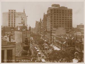 Avenida Rio Branco, Rio de Janeiro (svartvitt foto) av Brazilian Photographer