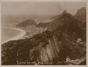 Utsikt från toppen av Sugarloaf Mountain, Rio de Janeiro (svartvitt foto) av Brazilian Photographer