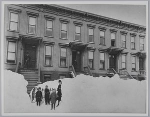 Blizzard i mars 1888, Brooklyn av Breading G. Way