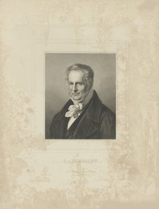 Porträtt av Alexander von Humboldt 1769-1859, ca. 1850.