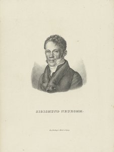 Porträtt av pianisten och kompositören Sigismund von Neukomm 1778-1858, ca. 1830.