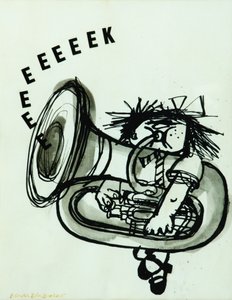 Eeeeeeek! (bläck på papper)