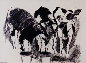 The New Calves (kol på papper) av Brenda Brin Booker