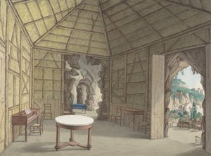 Matsal, Villa Barbaja, Neapel, 1800-1870. av British Anonymous 19th Century.