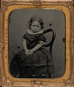 Porträtt av en flicka,ca. 1855 (foto)