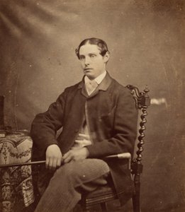Porträtt av en man,ca. 1855 (foto) av British Photographer