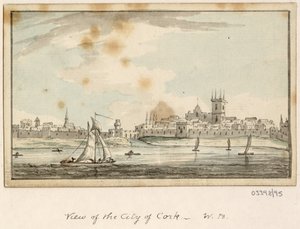 En serie skisser, vyer i Storbritannien, kontinenten och Amerika 1772-1778 (akvarell) av British School
